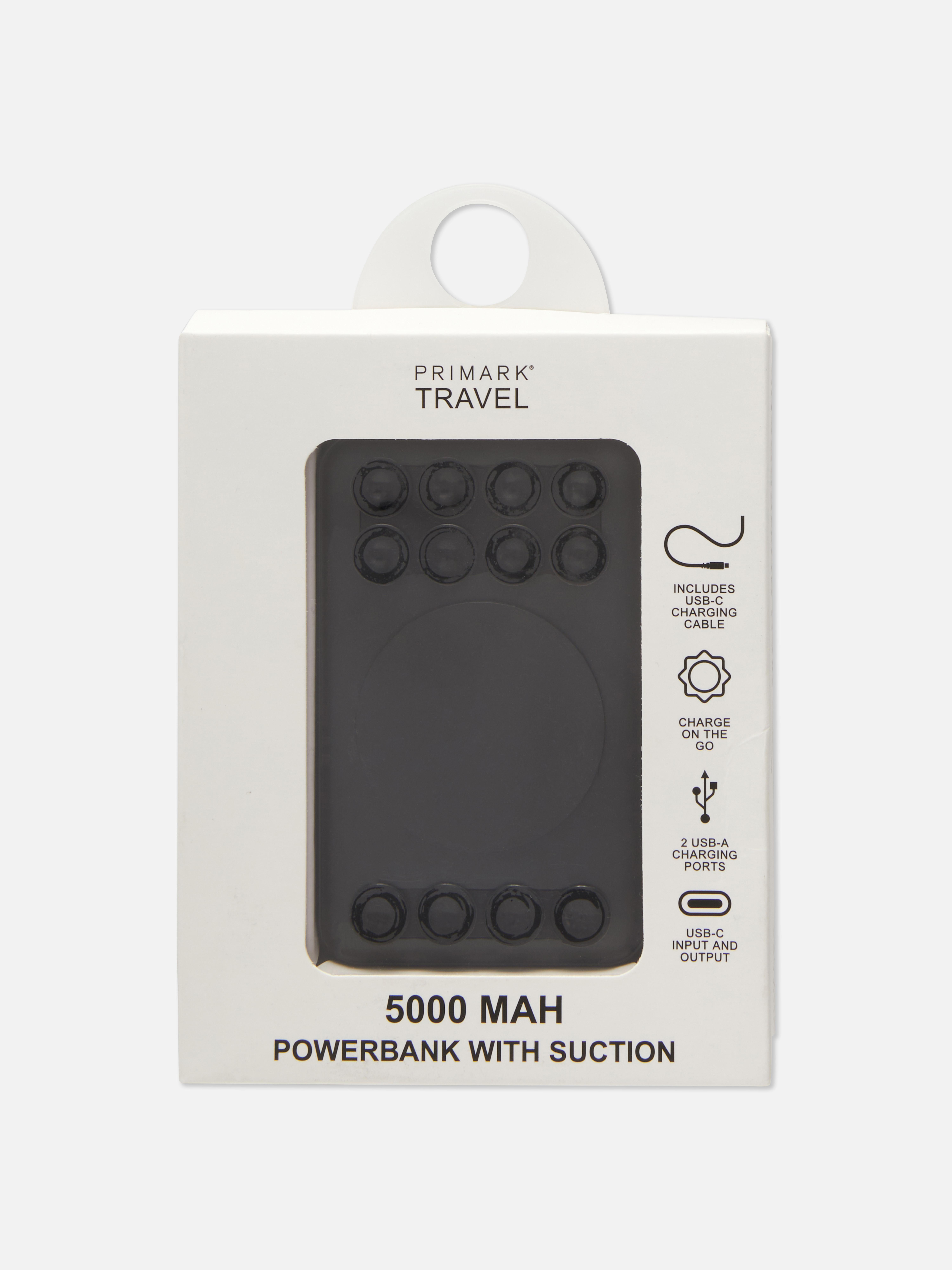 Baterie externă de 5000 mAh cu ventuze Baterie externă USB cu ventuze