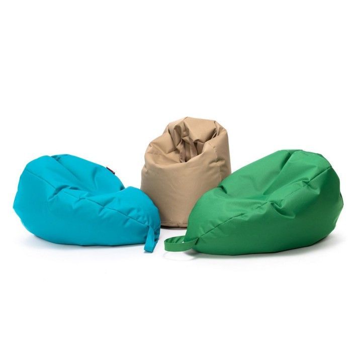 Mini puf Ecopuf Sako, poliéster - 80 x 50 cm - Beige