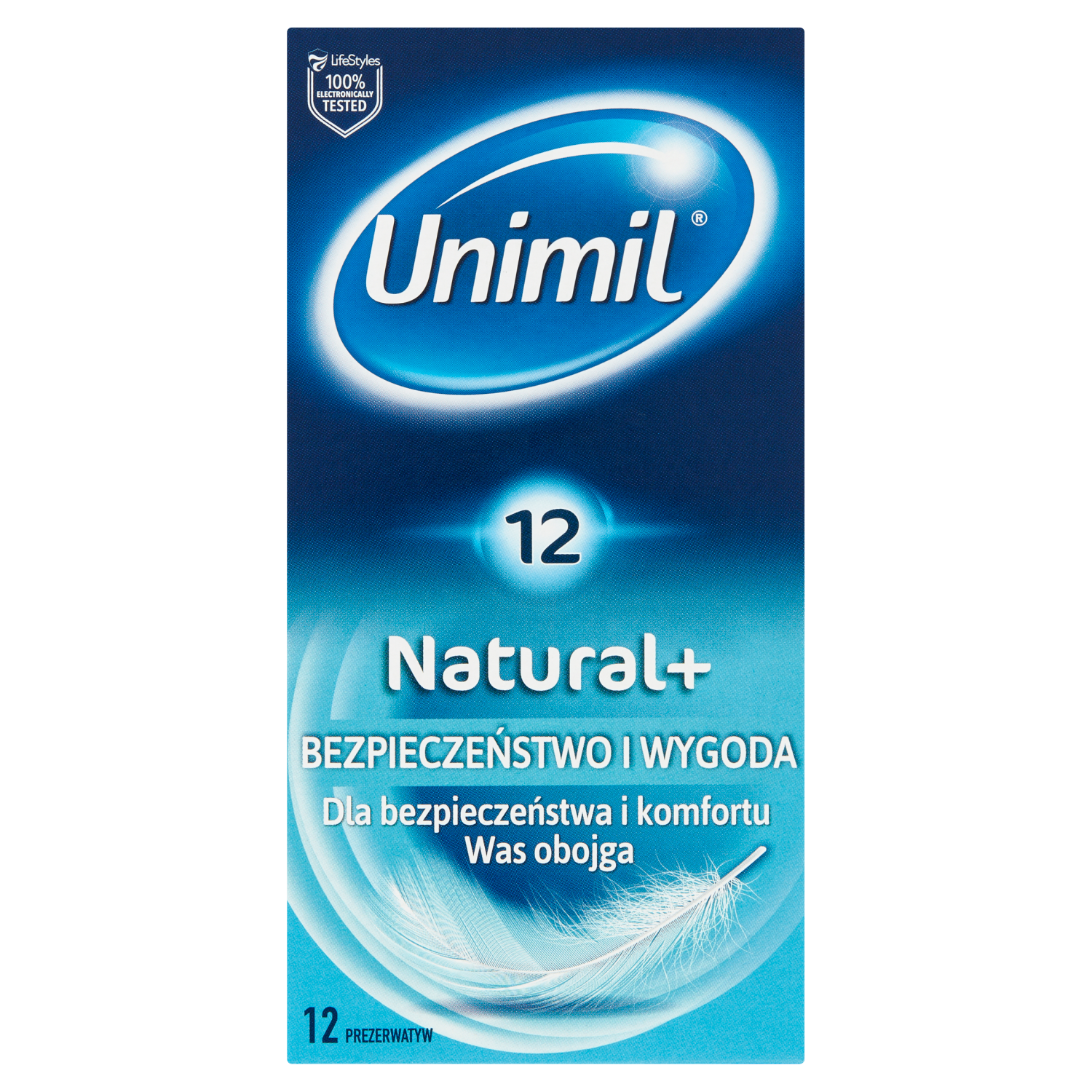 Preservativos Unimil, 12 unidades, naturales.
