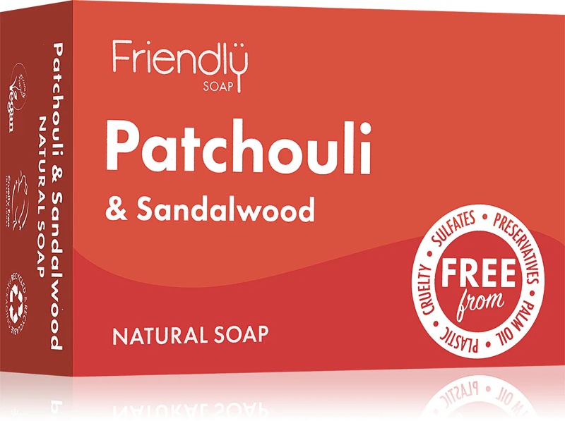 Natūralus muilas „Friendly Soap“: pačiulių ir santalų natūralus muilas