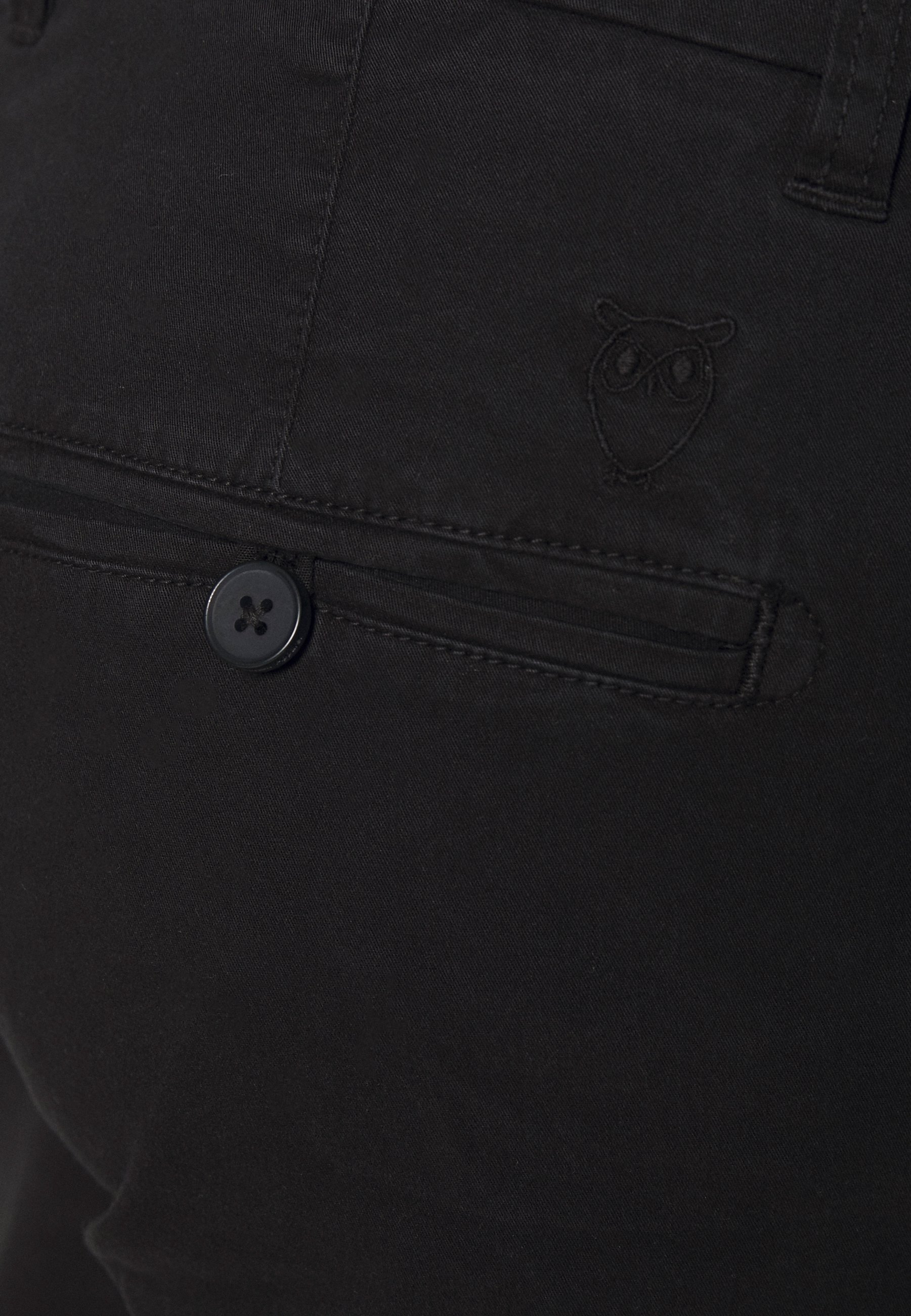 KnowledgeCotton Apparel Chino's - zwart