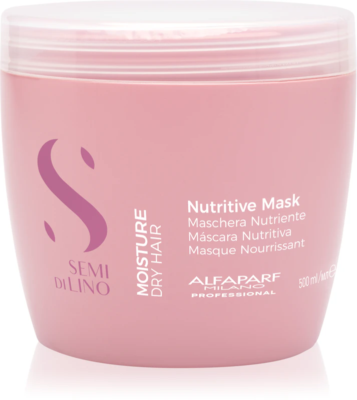 Máscara hidratante Alfaparf Milano Semi di Lino Moisture para cabelos secos