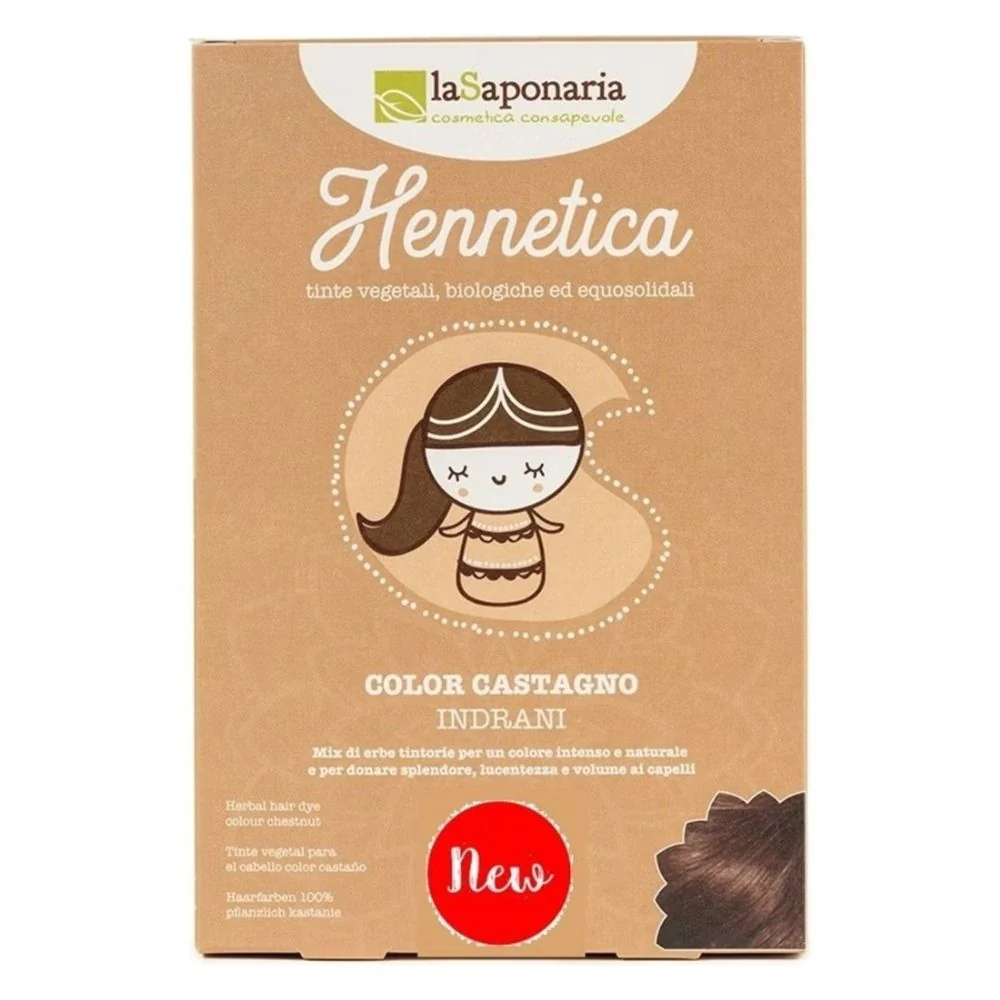 Hennetica Tinta vegetale -INDRANI - Colorazione Capelli
