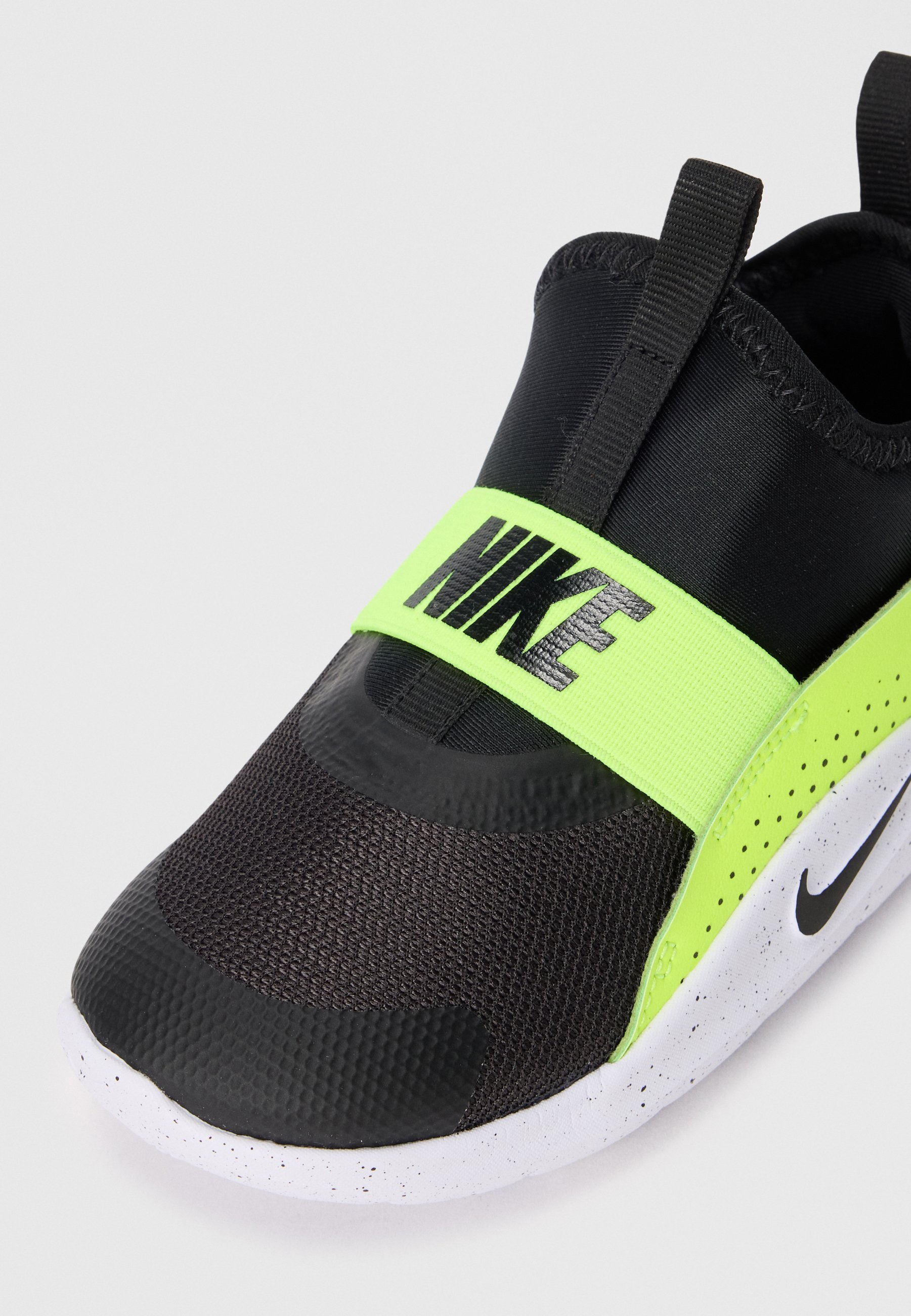 Nike Performance FLEX RUNNER 4 UNISEX - Chaussures de running sur route - noir/jaune fluo/blanc
