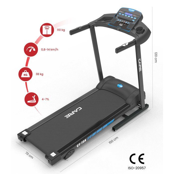 Esteira conectada - 14 km/h - CARE - KINOMAP
