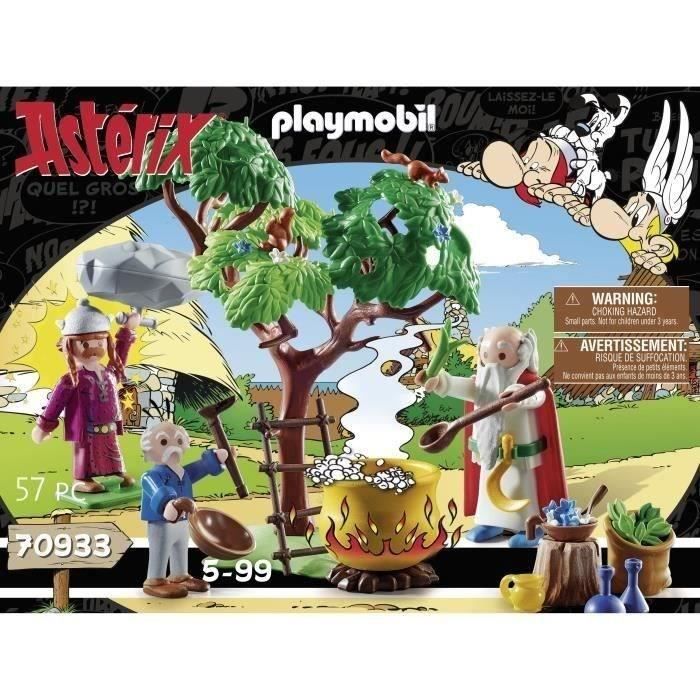 PLAYMOBIL 70933 Panoramix and Magic Potion Cauldron, Asterix, Adult and Child, Ages 5+