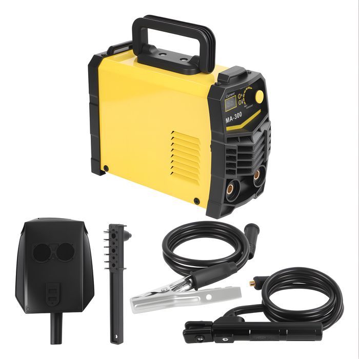 Inverter-Schweißgerät - CREMLANK - 220 V - 140 A - 30 x 15 x 18 cm - Digitalanzeige - GELB