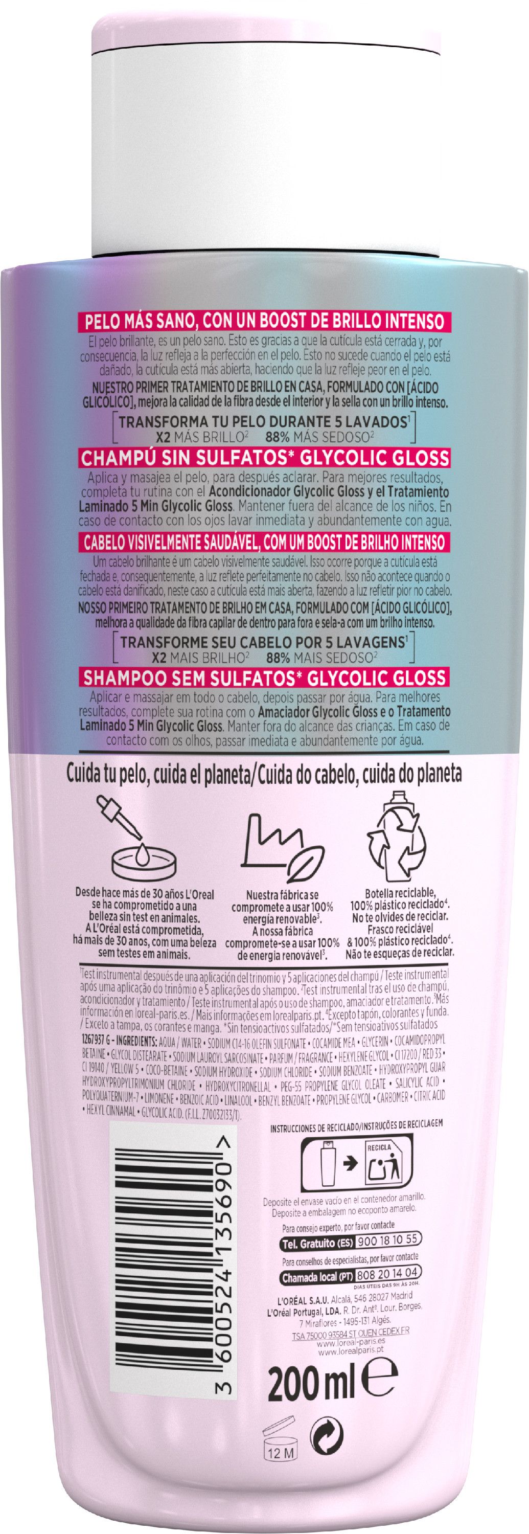 Šampon s glikolnom kiselinom za sjaj Šamponi