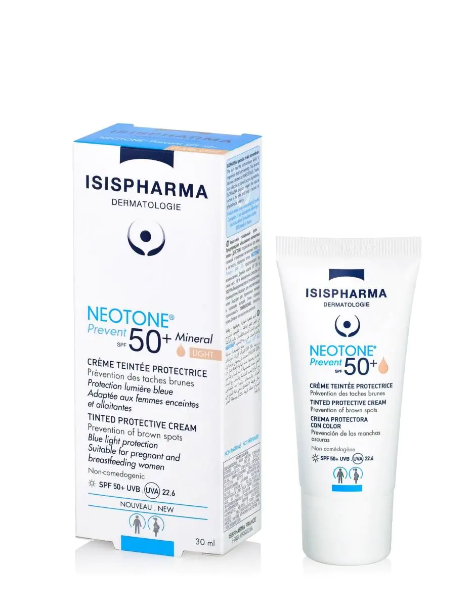 Isispharma Neotone Prevent SPF50+ - Ochronny krem tonujący jasne zabarwienie 30ml