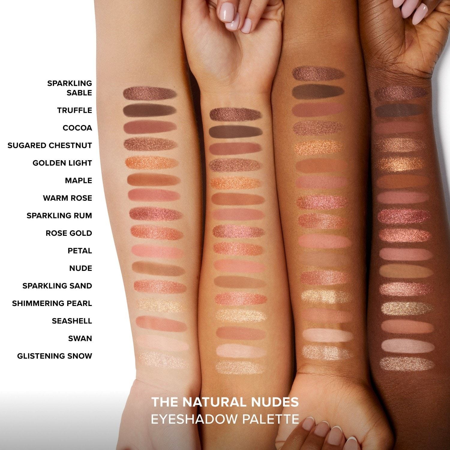 „Too Faced“ akių šešėliai „Born This Way“ – natūralūs nude akiniai nuo saulės – 12 g