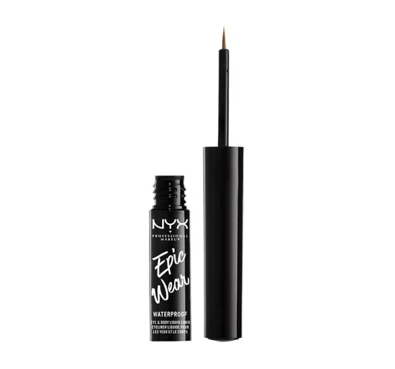 NYX Professional Makeup Epic Wear Metallic eyeliner w płynie 04 Brown Metal 3,5 ml