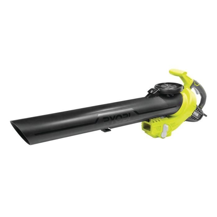 RYOBI - 3000W Bladblazer/Stofzuiger/Versnipperaar - 3-in-1 - 2 Snelheden - Tot 375 km/u - 16 m³/min Zuigkracht - Versnipperingsverhouding 16:1 - RBV3000CESV
