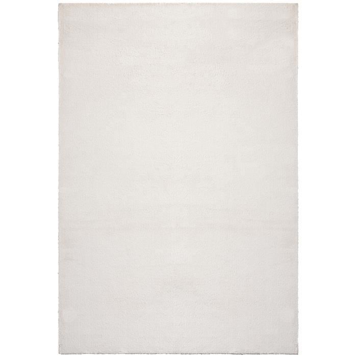 Tapis de Salon - The Carpet Loft - Crème 240x340 - Poil Ras - Antidérapant - Oeko-Tex