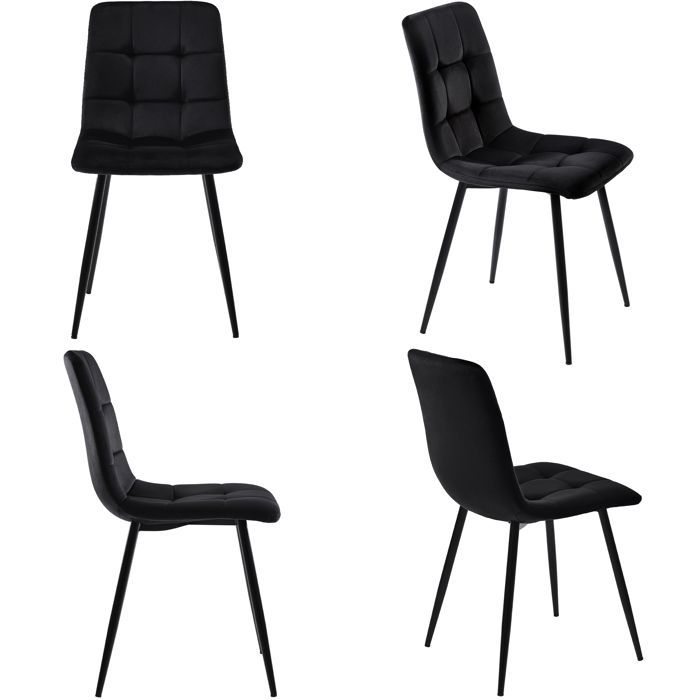 Juego de comedor de segunda generación con ambiente acogedor (juego de 5 piezas), mesa de comedor con 4 sillas, mesa de comedor moderna para cocina.