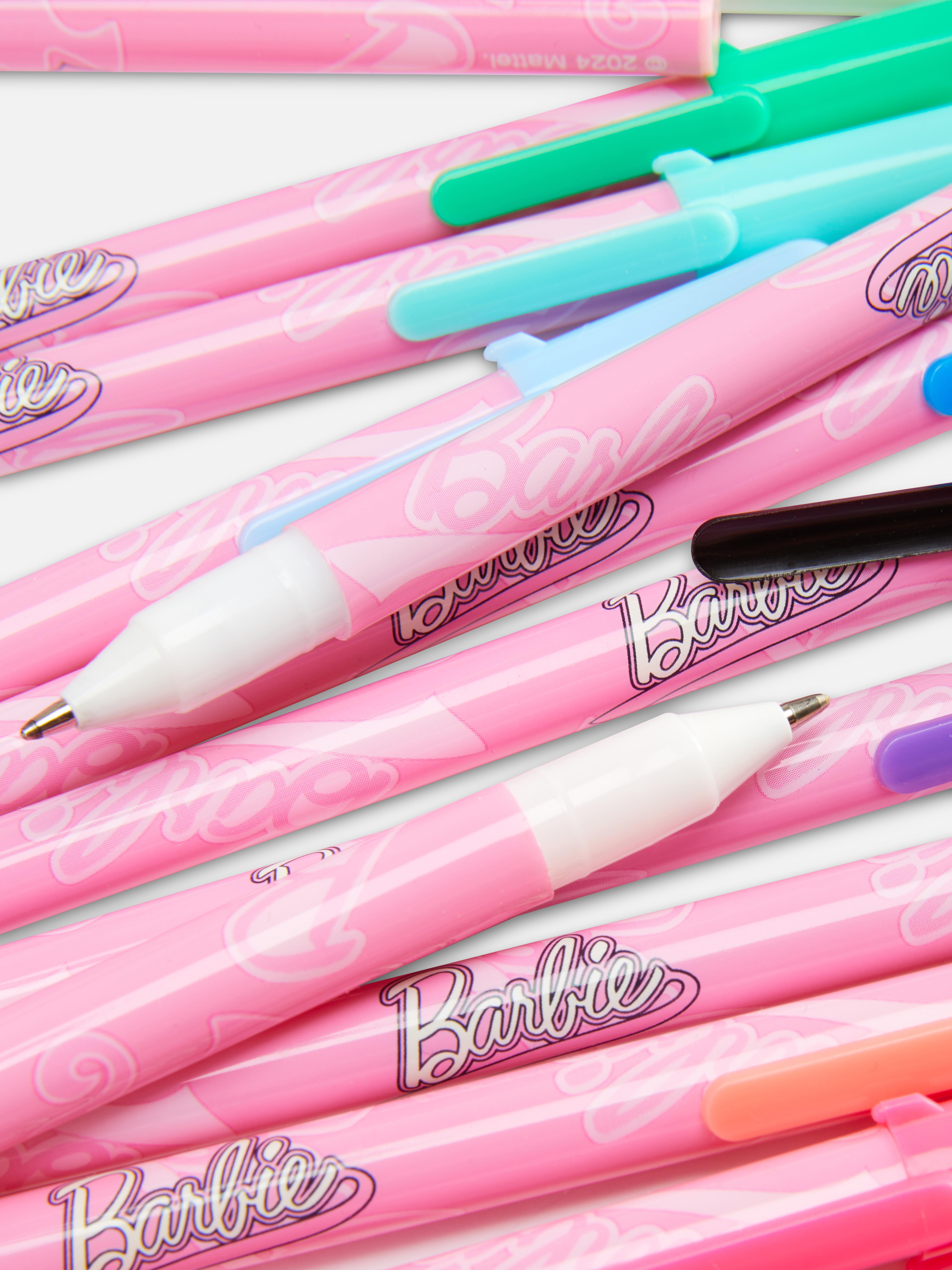 Pixuri cu gel Barbie, 14 buc. Pachet multiplu de pixuri cu gel parfumate cu inscripția Barbie
