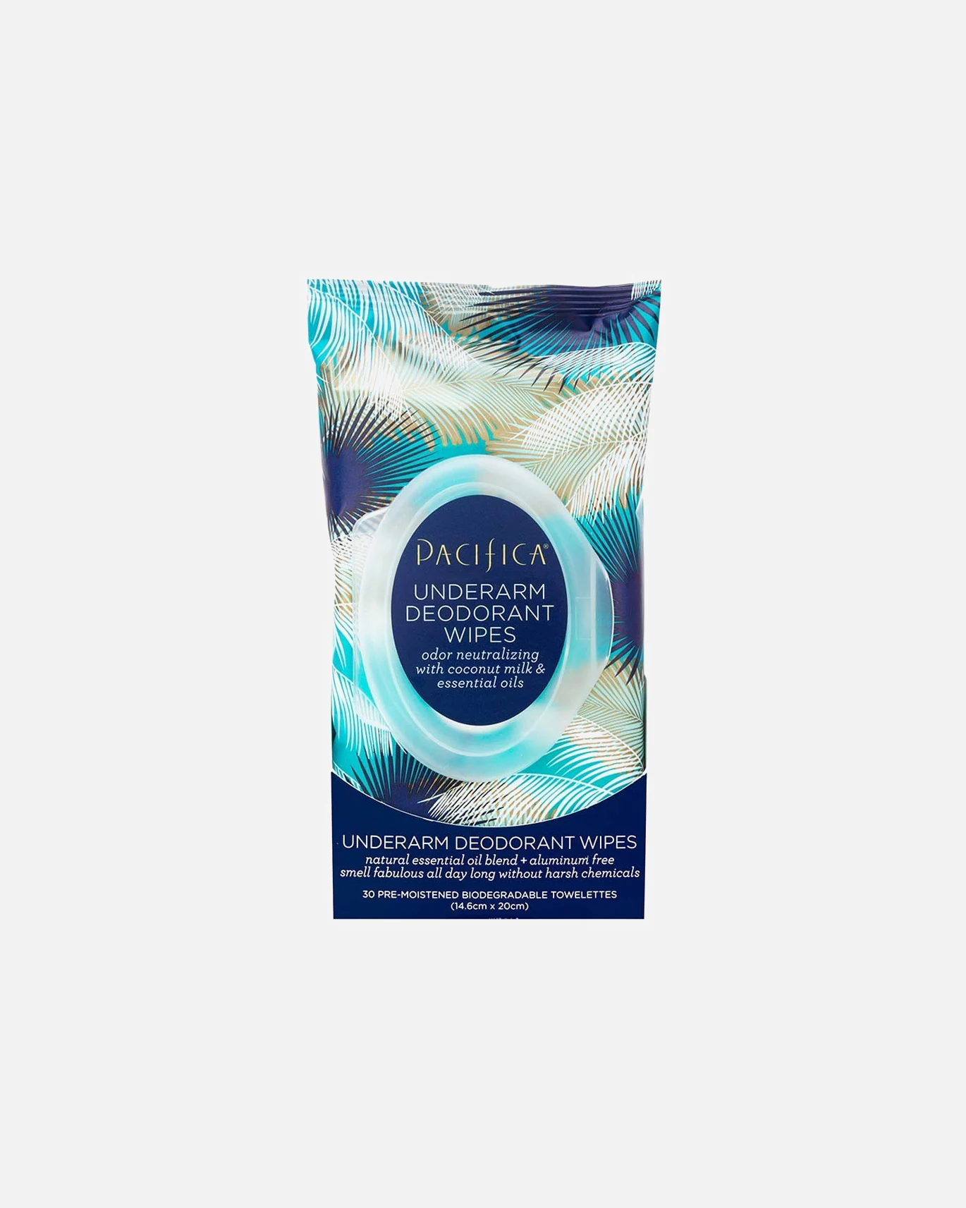 Pacifica Lingettes déodorantes Coconut Milk & Essential Oils