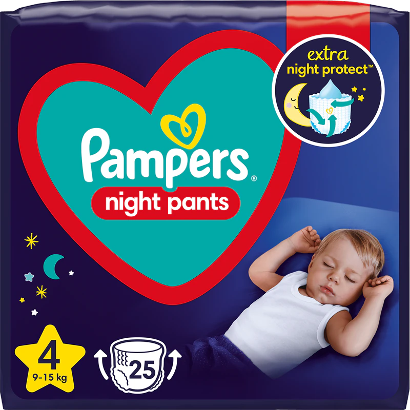 Jednorazové nočné plienky Pampers Night Pants veľkosť 4