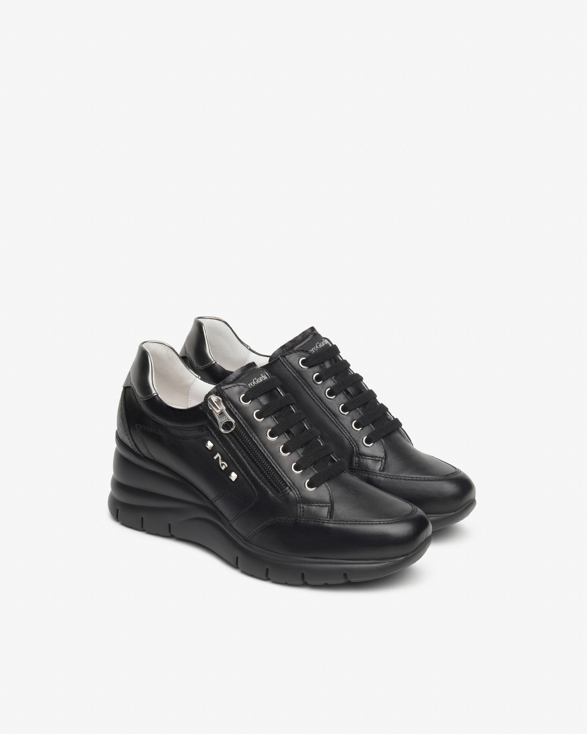  Damen-Sneaker aus Leder und Funktionsmaterial