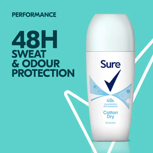Sure Cotton roll-on suchý 50ml
