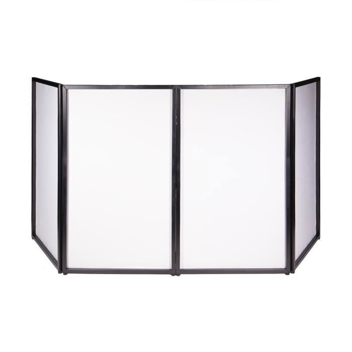 DJ FACADE WHITE + 2 PAR LED DMX PROJECTORS ideal for showcasing your sound equipment, Pioneer turntables, PC controller, PA DJ MIX