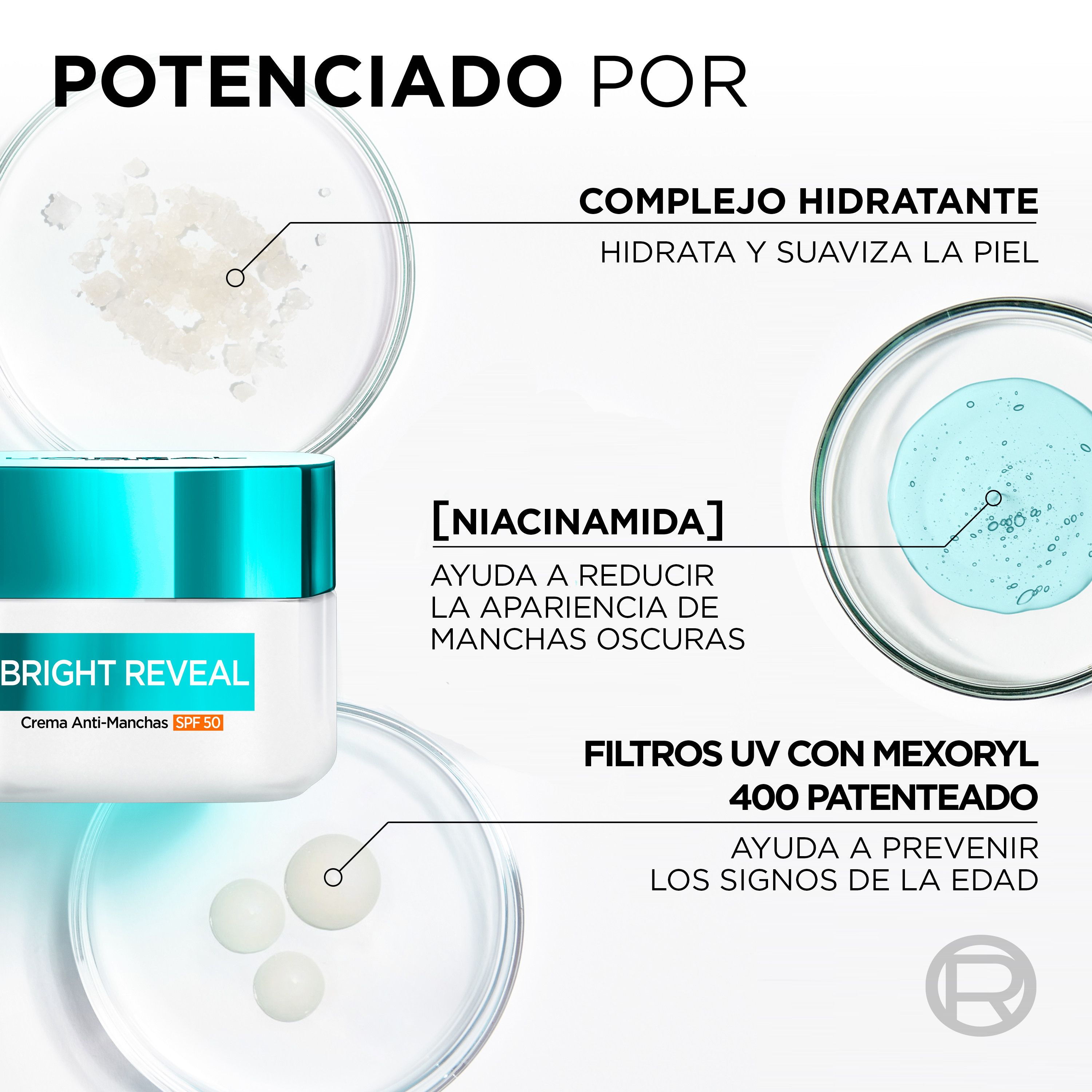 „Bright Reveal“ kremas nuo tamsių dėmių su SPF 50