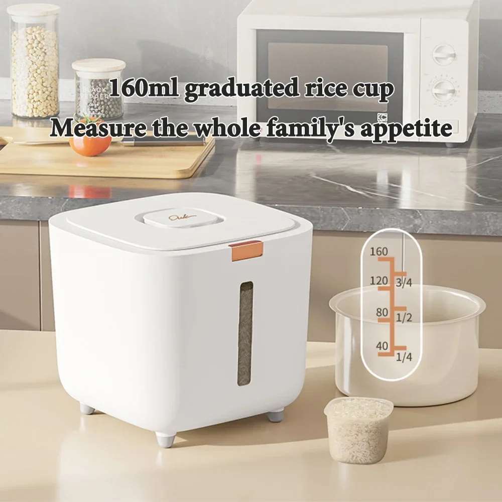 Seau à riz 20/10 kg, étanche à l'humidité et aux insectes, avec réservoir fermé et surface pressée. Seau de rangement pour riz en poudre à parois épaisses. Boîte de rangement pour la cuisine.
