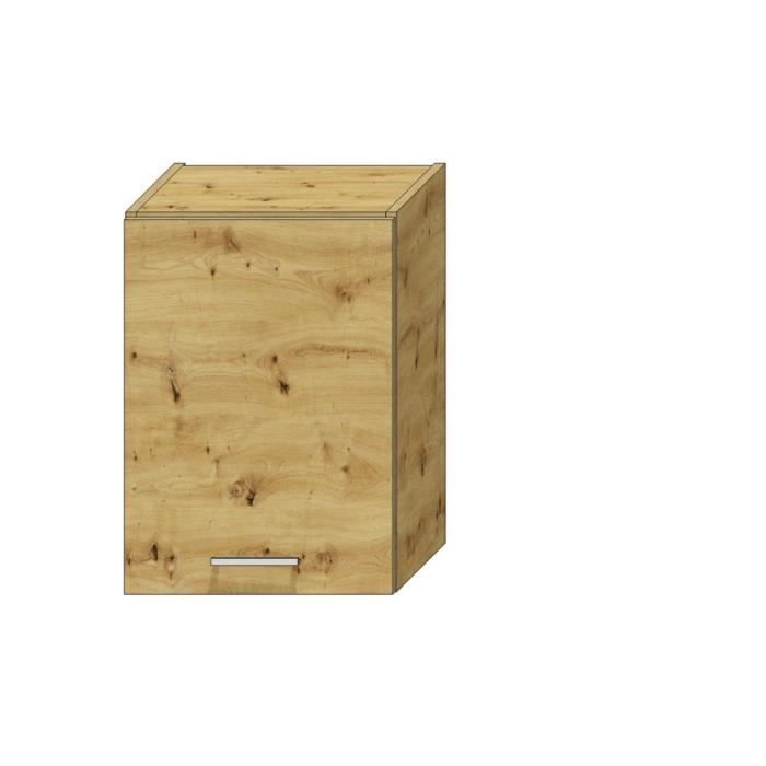 Cucina completa Mila a 5 pezzi in rovere artigianale con piano di lavoro incluso - Lunghezza 120-180 cm