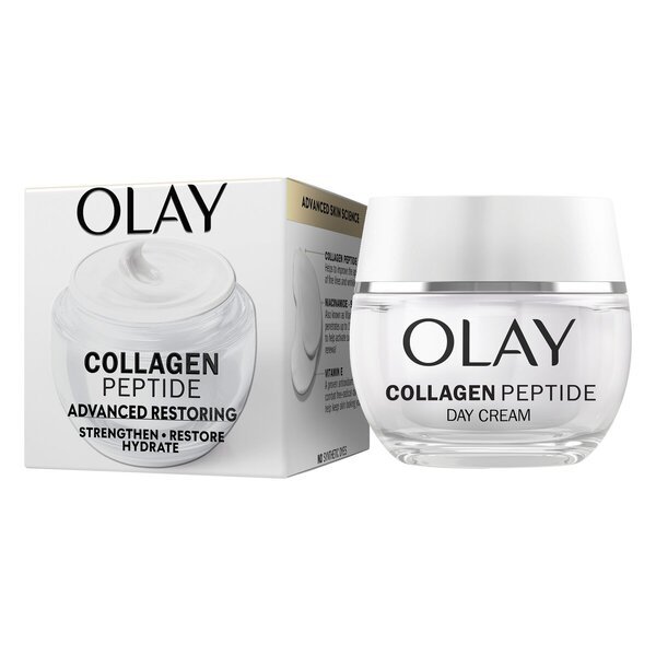 „Olay“ kolageno peptidų drėkinamasis dieninis kremas<br>50ml – visiems odos tipams