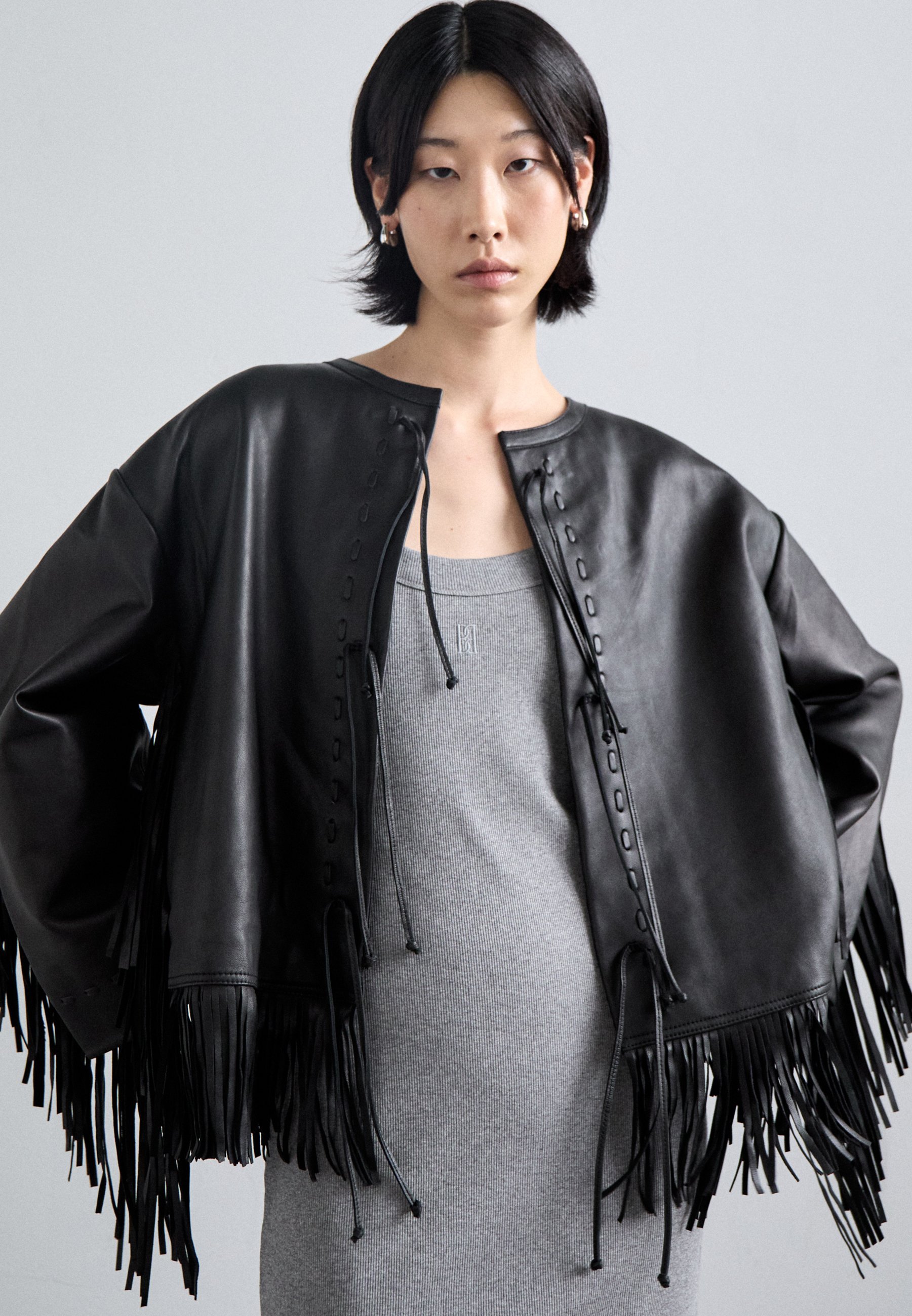 By Malene Birger ZOENA - Veste en cuir - black