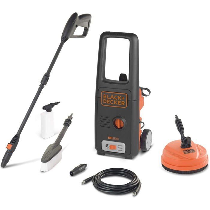 High-pressure cleaner - Black & Decker - 120 bar - 1800W - 390 L/H - Compact and lightweight