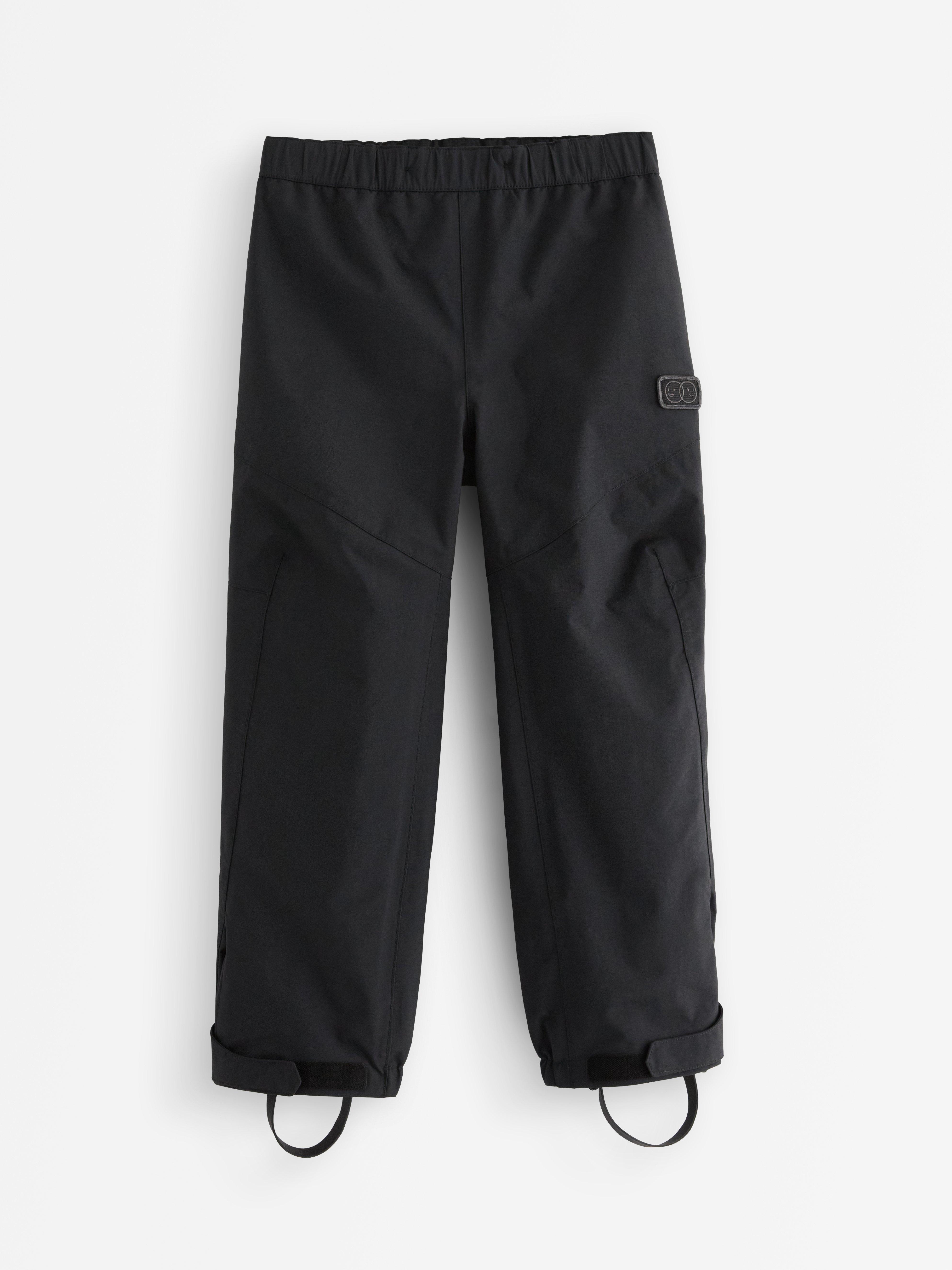 Vattentäta skalbyxor med justerbara ben – Kids Performance Wear Black