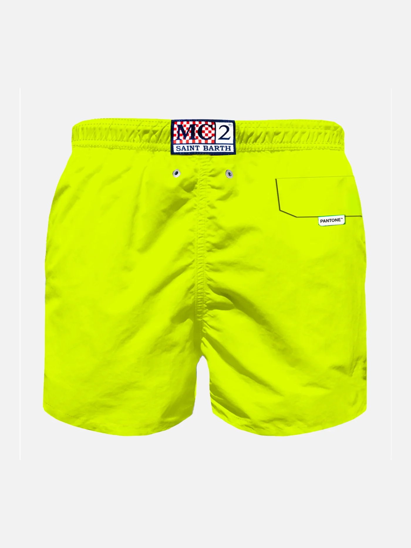 Costume da bagno da bambino giallo fluo in tessuto leggero | EDIZIONE