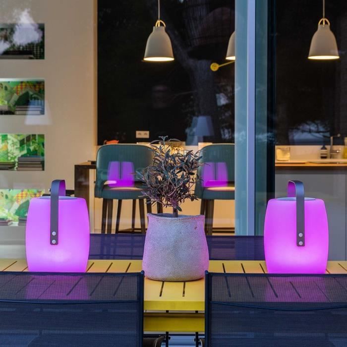 Lampada con altoparlante Bluetooth wireless - LUMISKY - LUCY PLAY - H31 cm - LED bianco e multicolore dimmerabile