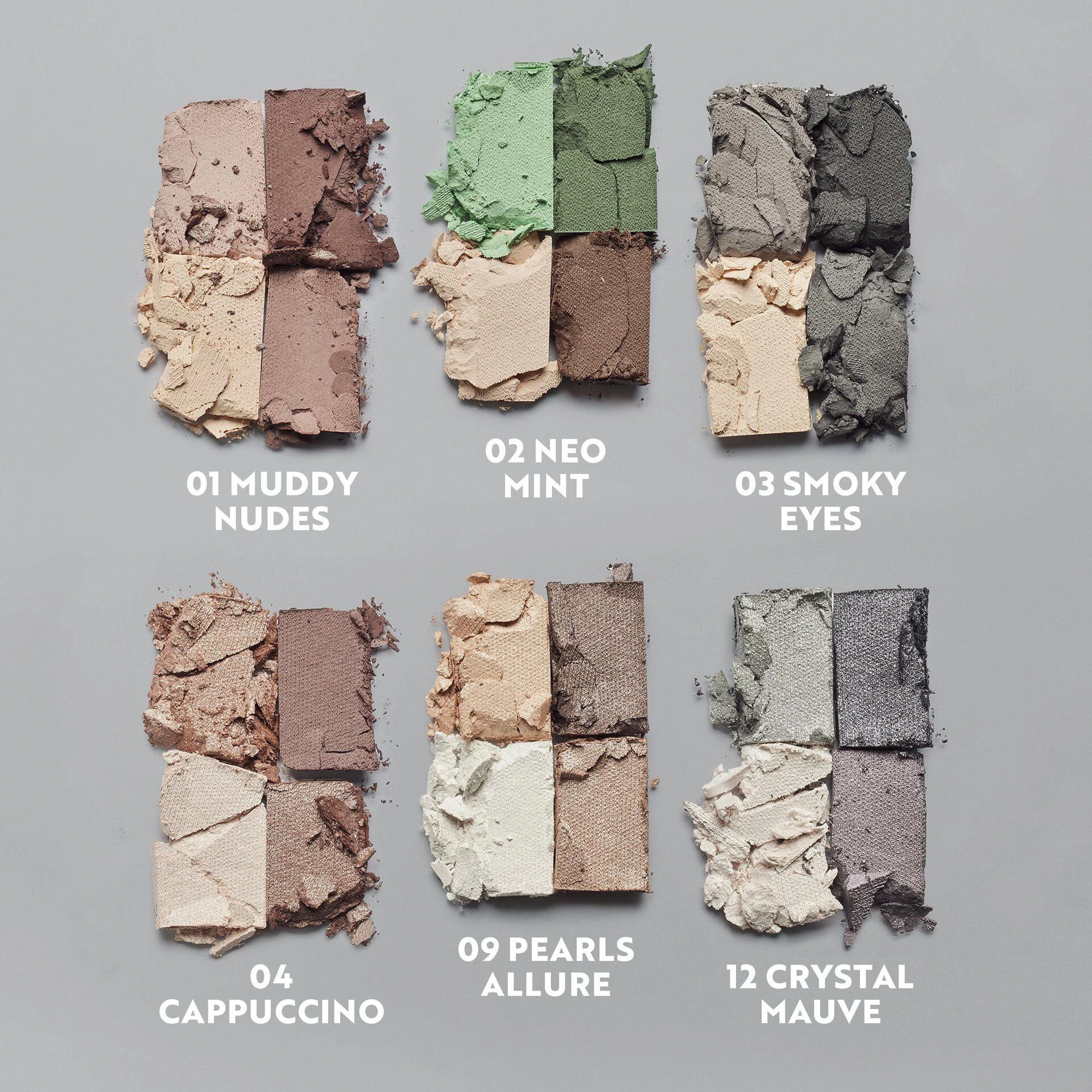 Kvartet sjenila za oči 01 Muddy Nudes - Isadora