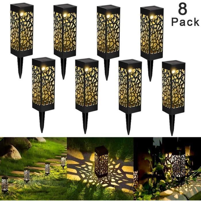 Lámpara solar LED para jardín, farol impermeable, luz de bolardo - Yunstore