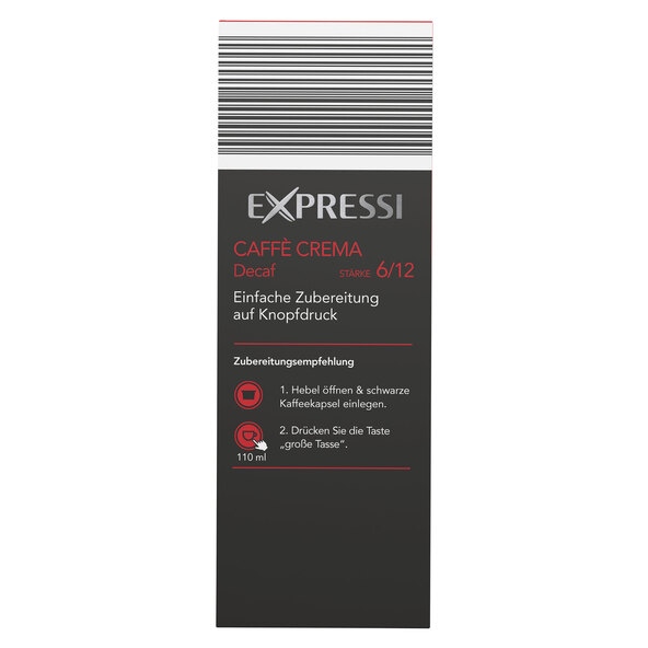 Kaffeekapseln Caffè Crema Décaféiné, 6 x 125 g
