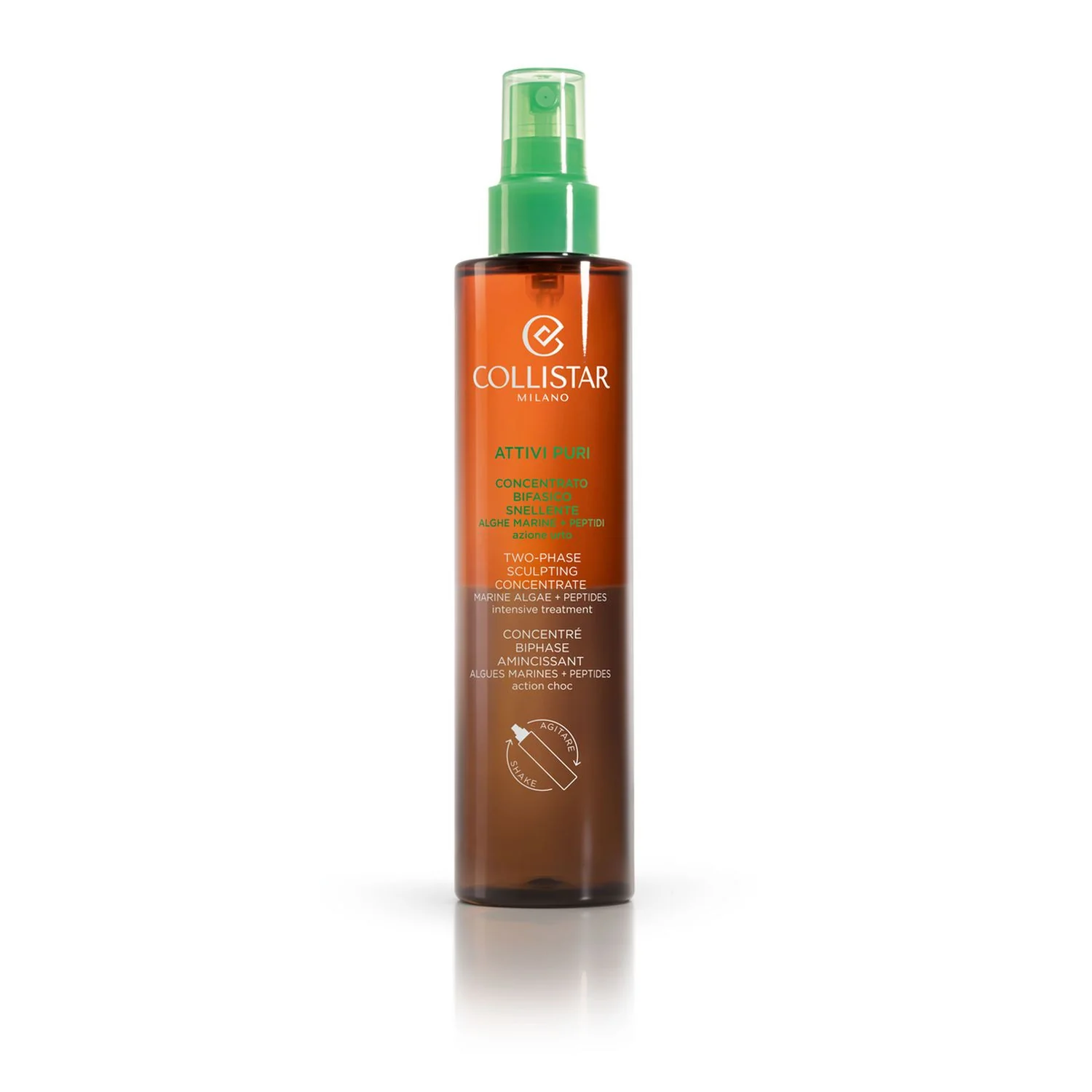 Corpo Attivi Puri Concentrato Bifasico Snellente Alghe Marine + Peptidi - Olio corpo rimodellante, Concentrato Anticellulite, Olio corpo tonificante