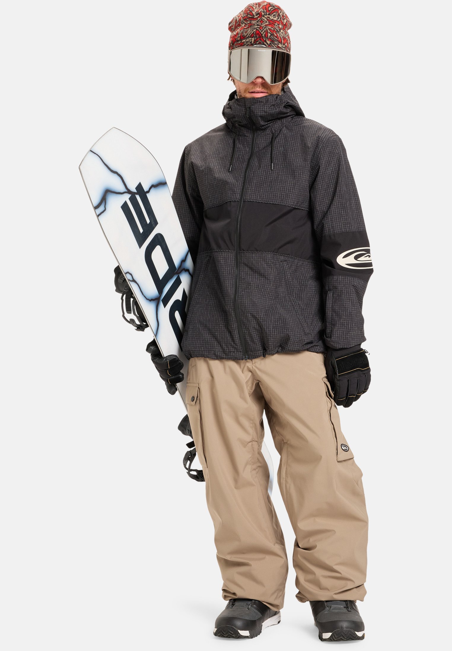 Quiksilver SNOW DOWN - Pantalon outdoor - Rocher tombé
