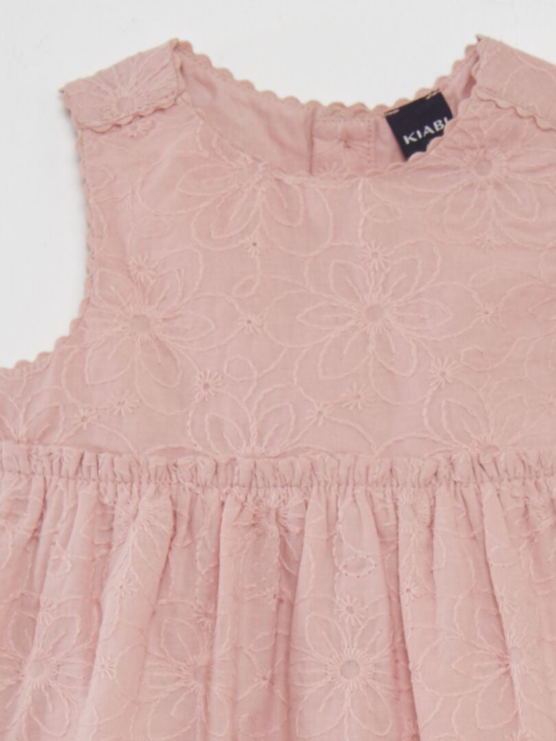 Vestido com costura inglesa - ROXO