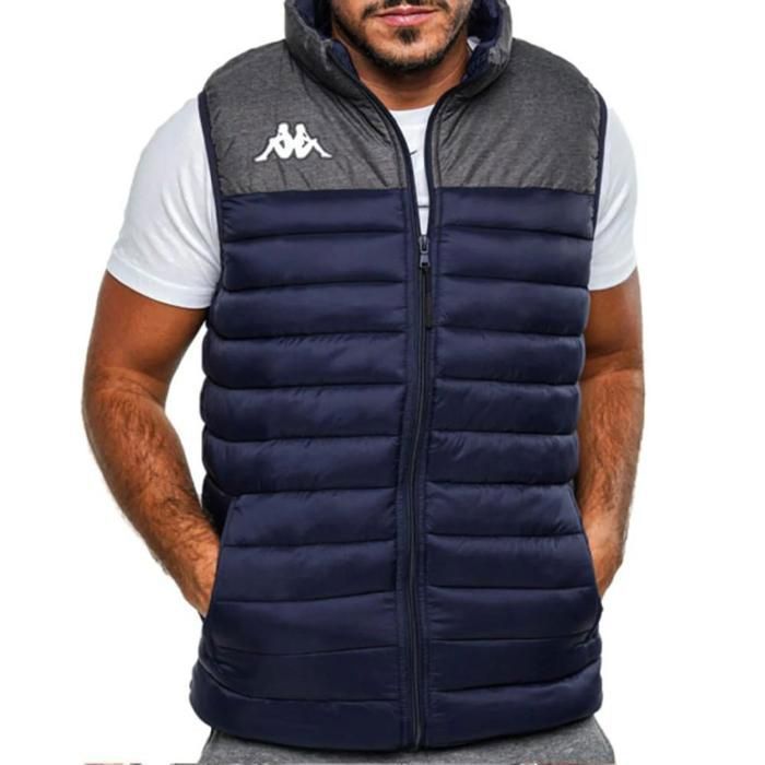 Chaqueta de plumas sin mangas - KAPPA - Dattilo - Azul - Hombre - Corte ajustado
