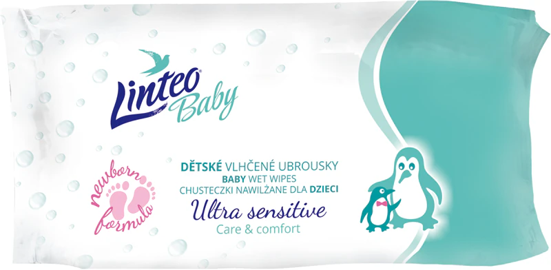 Lenços umedecidos Linteo Baby Ultra Sensitive para bebês