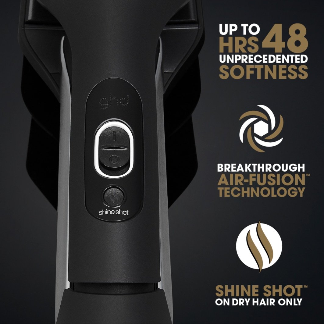 ghd Duet Style 2-у-1 фен за косу са топлим ваздухом, црни