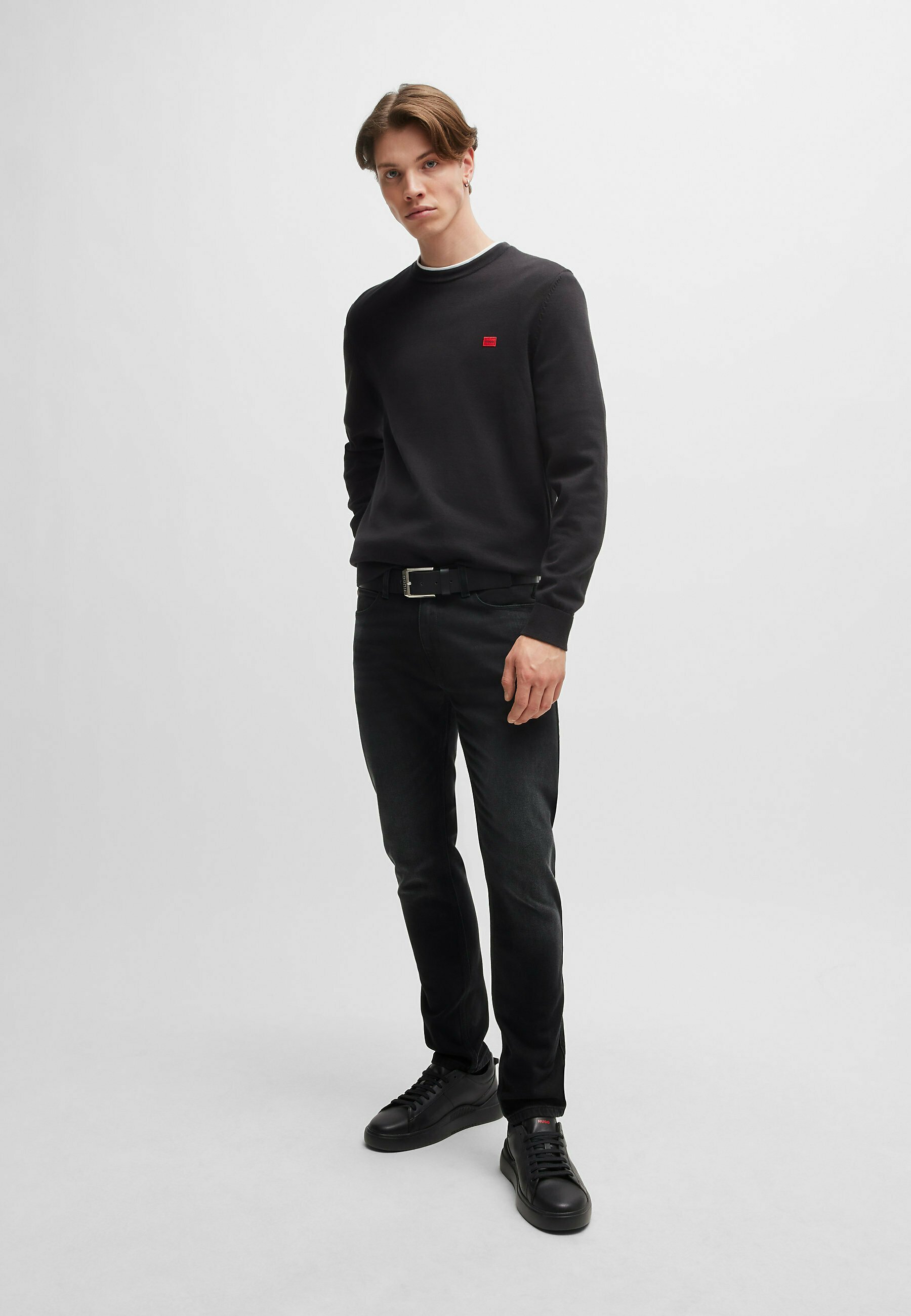 HUGO Slim fit jeans - zwart vijf