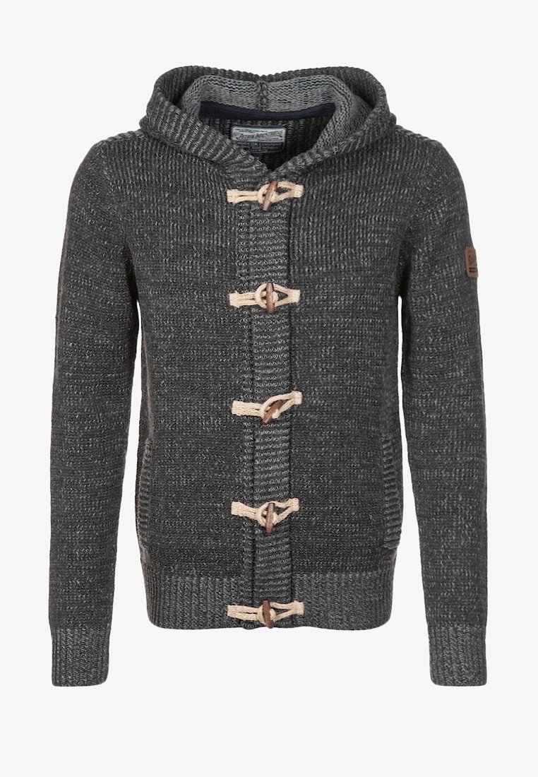 Cardigan von Petrol Industries – meliertes Dunkelgrau