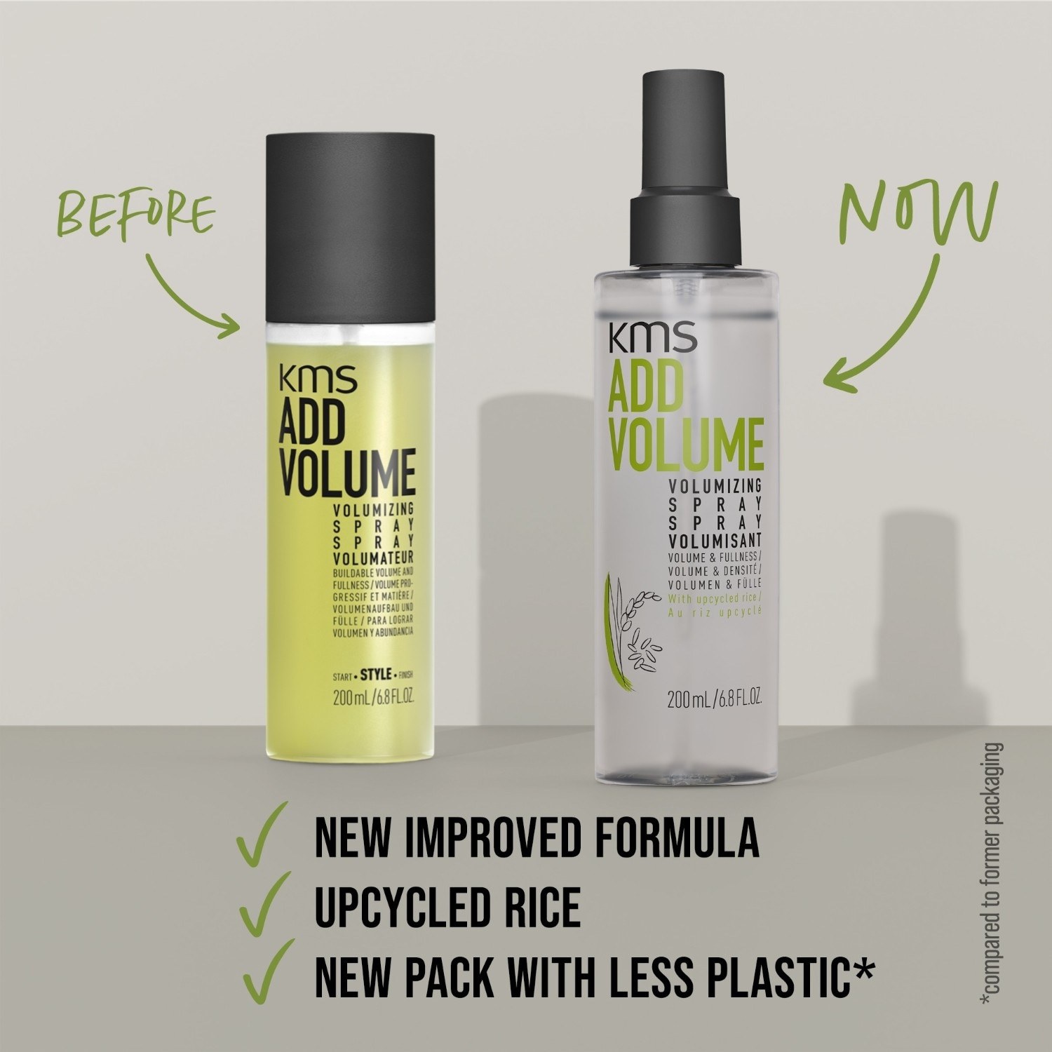 KMS Hairstyling Add Volume Sprej za volumen - 200 ml