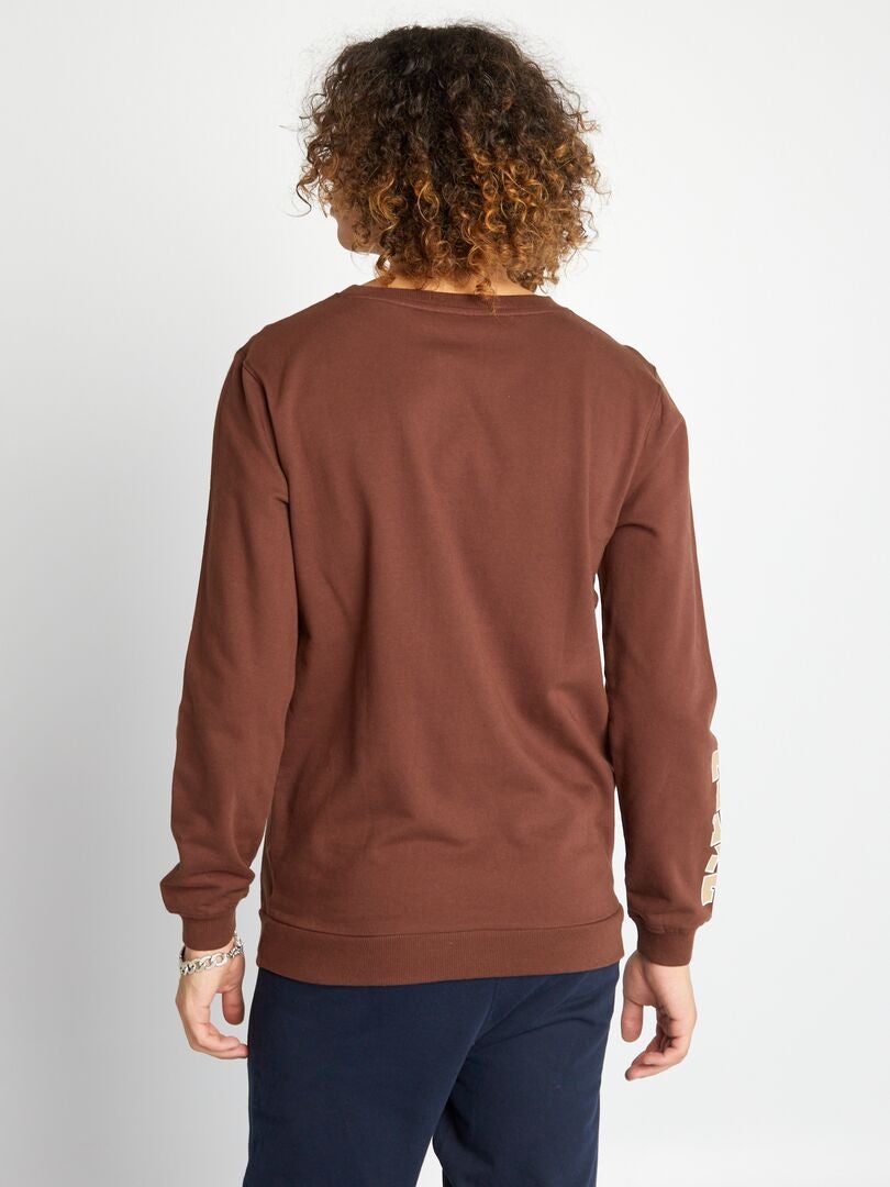 Sudadera de felpa de una pieza - Marrón