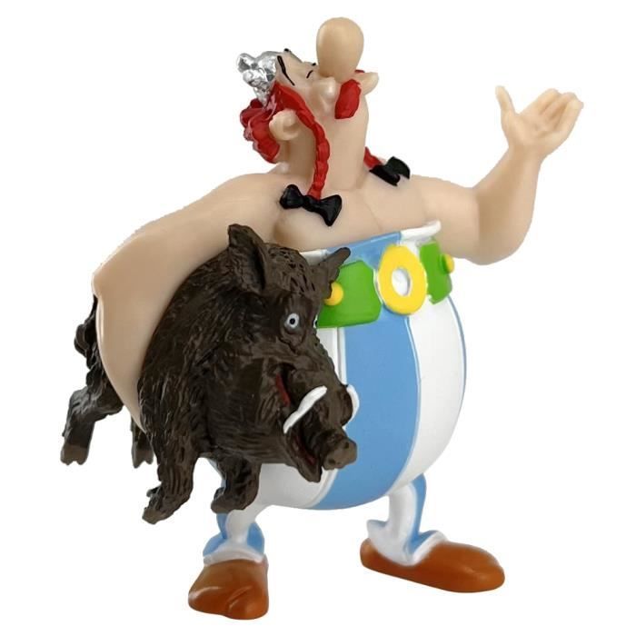 Collectible figurine - Plastoy Asterix - Obelix carrying a boar - 6.50 cm - Unisex