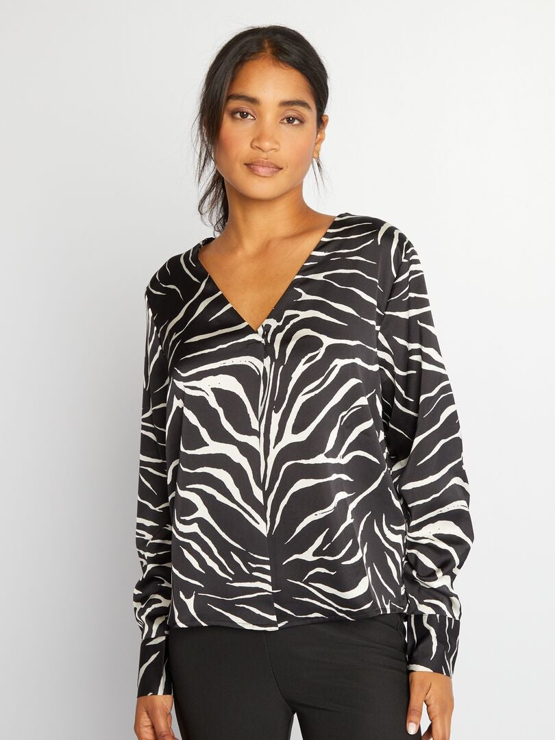Blusa 'JDY' con estampado de cebra