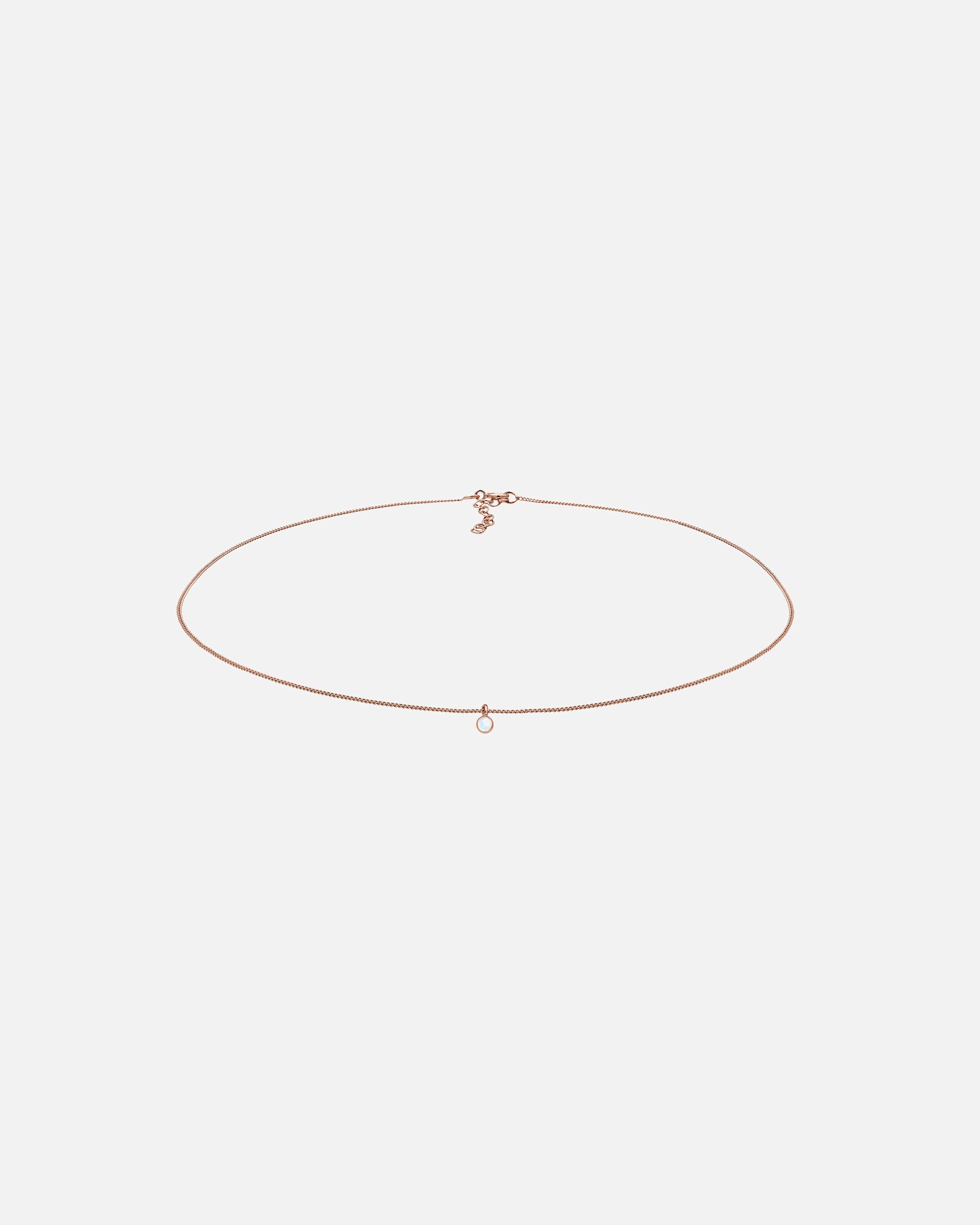 Elli Femmes Choker Pendentif Géo avec Pierre de Lune en Argent Sterling 925