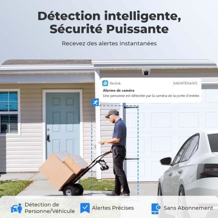Reolink 5MP Outdoor PoE Dome Security Camera with Person/Vehicle Detection, 30m IR Night Vision, Time Lapse, RLC-520A